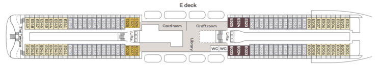 Saga Ocean Cruises Spirit of Adventure Deck Plan E Deck.png
